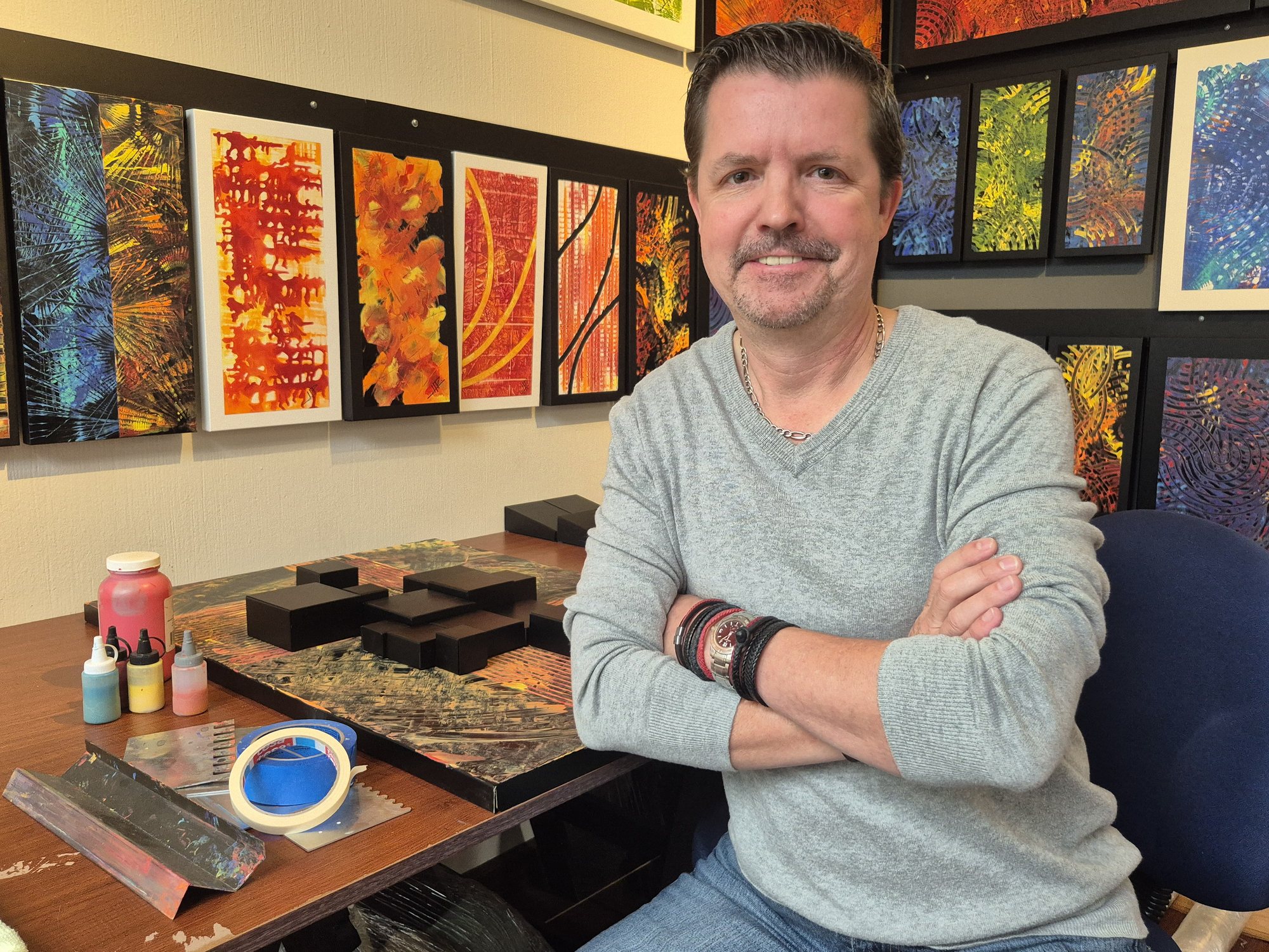 POECH ART in the studio